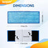 KEEPOW Braava Jet 240 Mop Pads Compatible with iRobot Braava Jet 240, 241, 245 (2 Wet + 2 Damp + 1 Dry)