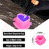 200PCS Tattoo Ink Caps Heart Shaped Tattoo Ink Cups Spliceable Disposable Pigment Caps Plastic Ink Caps with Base Ink Caps for Tattooing Permanent Makeup Tattoo Supplies (Pink)