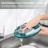 BEAUTAIL Silicone Sponge, Non-Scratch Scrub Sponges for Dishes, Kitchen Cleaning Brush, Long Lasting, 1 Pack, Gray