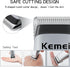 KEMEI Mini Clippers Trimmer Groomer, Cordless Self-Haircut Kit with Stainless Steel Styling Shears