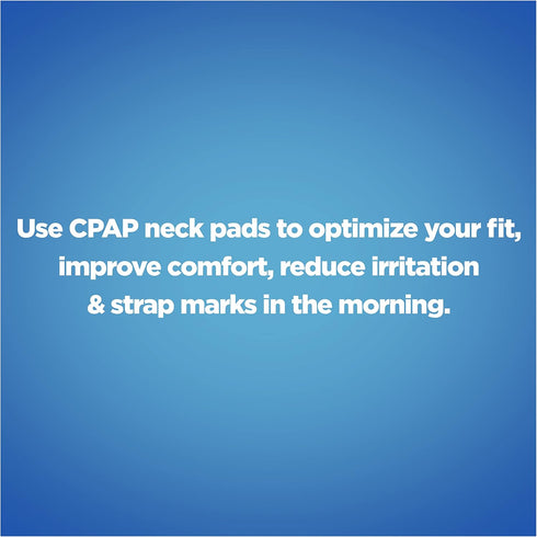 CPAP Neck Pad by resplabs - Compatible with Most CPAP Mask Headgear, includes 2 Strap Covers