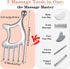 Hadnves 5 1 in Metal Gua Sha Facial Tools Handheld Head Massage Comb Stainless Steel Scalp Guasha Massager Point Tool