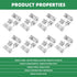 LJZP 100 12x12mm 12x26.5mm, Pairs Battery Springs AA Battery Negative to Positive Conversion Spring Contact Nickel
