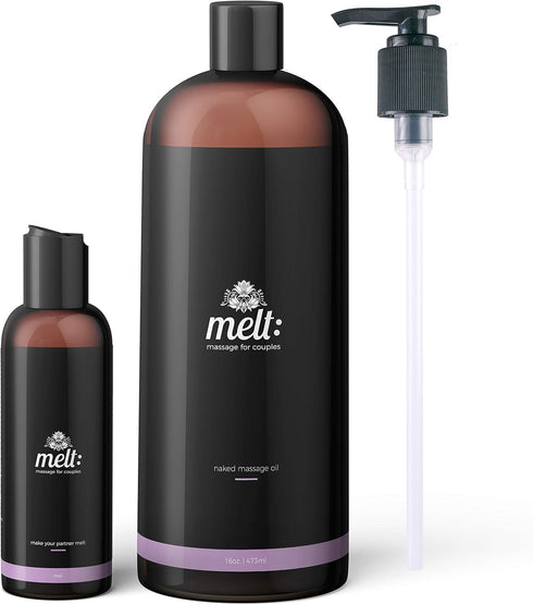 Melt Massage for Couples Melt Sensual Massage Oil | Relaxing, Therapeutic Sweet Almond Oil | Soft,