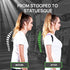 PRIMEKINETIX PostureMedic Dynamic Posture Brace for Neck and Back Support, M(Green)