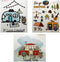 Cellulose Sponge Dish Towels, Mixed Set of 3 (One of Each Design) Swedish Dish Cloths
