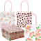 Sparkle and Bash Mini Gift Bags with Handles, 12-Pack, 5 x 5 x 3 in, Pink Floral & Animal Assortment for Party Favors