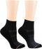 Dr. Motion Solid Half-Cushion | Quarter Compression Socks For Women