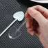 100Pcs Disposable Heart Shaped Dessert Spoons, Long Handle Plastic Tasting Spoons for Wedding Party Favors