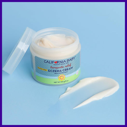 Set 2oz 8.5oz California Baby Eczema Treatment | Eczema Cream + Eczema Body Wash | Colloidal Oatmeal + Aloe Vera |