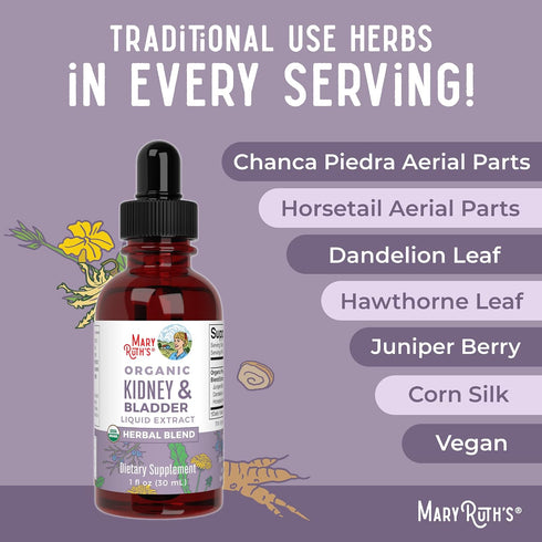 Horsetail 1 Oz MARYRUTH'S Organics Herbal Supplement Drops | Support Renal & Urinary Systems | Juniper Berry | Cleavers