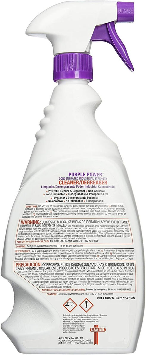 PURPLE POWER 4319PS 40 oz. 3 Pack Industrial Strength Cleaner and Degreaser