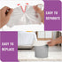 100 Count 4 Gallon Strong Transparent Unscented Trash Bags for Bathroom, Office, Kitchen, Bedroom