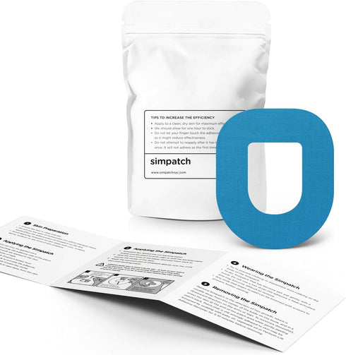 SIMPATCH Adhesive Patch for OmniPod, Pack of 25, Multiple Colors Available