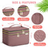 Large Makeup Bag with Mirror, Double Layer Travel Organizer Case, High Capacity Cosmetic Bag with Brush Slot Divider