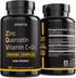 SPARTIS Zinc Quercetin 500mg Supplement with Vitamin C, D3, Bromelain - Immune Support, 120-Caps, 1 Bottle