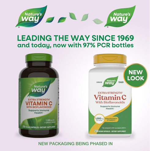 Strength(1) Immune 1,000 250 (Packaging Nature's Way Extra Vitamin C with Bioflavonoids, Supports Health*, Promotes