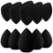 InnoGear Makeup Sponge, 10 Pcs Blender Set, Beauty Cosmetic Foundation Blending Applicator Puff, Basic Black