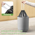 YUFDA 140 Count Small Trash Bags, 4 Gallon Drawstring, Black Bathroom Garbage Bags