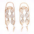 yueton 2pcs Fashion Ladies Hollow Out Leaves Gold Chain Alligator Clips, Hair Clips for Bride