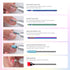 MelodySusie Nail Drill Kit, 10pcs 3/32 Inch Diamond Cuticle Bits, Manicure Pedicure Tools, Rainbow