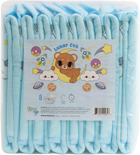 Rearz 12L (8 Pack) - Lunar Cub - Adult Diapers (Medium)