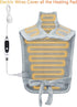 CAROMIO Large Heating Pad for Neck and Shoulders, Weighted Electric Heating Pad with Auto Shut Off, 4 Heat Settings