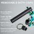 Airtight Metal Storage Bottle Tube Container, Waterproof Holder Case, Keychain Storage Tube for Outdoor Camping Travel