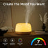 ASAKUKI Essential Oil Diffuser, Ultrasonic Aromatherapy Humidifier with 7 Colors Lights, 2 Mist Modes for Home