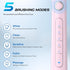 Toothbrushs-8 5 2 IPX7 Waterproof,30 YUNCHI Electric Toothbrush Pink, Battery Toothbrush for Adults, Rechargeable Brush