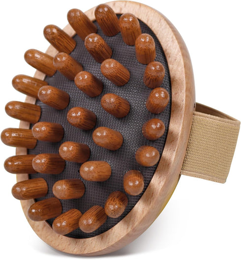 OWIIZI Wooden Scalp Brush Massage Body Tools, Wood Massager for Head Hair Growth