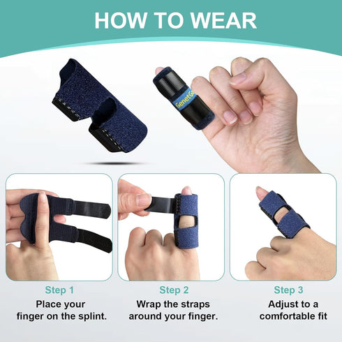 Small Trigger Finger Splint, 2 Pack Pinkie Finger Brace for Broken Finger, Knuckle Immobilization for Arthritis Pain