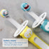 MAM Learn to Brush Set (1 Baby's Brush Toothbrush, 1 Training Brush, 1 Safety Shield) for Boys 5+ Months, Blue