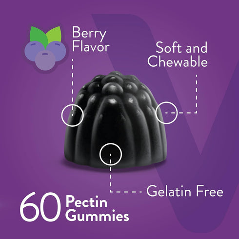 Sambucus Elderberry Gummies for Adults & Teens, Immune Support Supplement with Zinc & Vitamin C, Vegan, Gluten Free