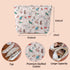 Quilted Cotton Makeup bag Cute Animal Cosmetic bag,Cotton Aesthetic Makeup Bag Large Capacity Travel Toiletry Bag for Women and Girls(01Dog)