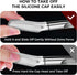 ZOMCHI Eyebrow and Face Razor for Women & Men, Reusable Metal Handle, 11 Refill Blades, Protective Silicone Cap