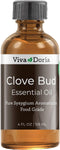 Viva Doria 100% Pure Clove Bud Essential Oil, Undiluted, Food Grade, 118 mL (4 Fl Oz)
