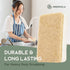Greenzla Natural Kitchen Sponges 12 Pack - Plant-Based Biodegradable Sisal Hemp Dish Sponge, Eco-friendly & Non-Scratch