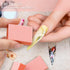 MARYTON Mini Nail Buffer Block Files, 80/100 Grit for Acrylic Nails, 130 Count, Orange