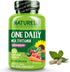 NATURELO One Daily Multivitamin for Women 50+ (Iron Free) - Menopause Support - Whole Food Supplement - Non-GMO - 120