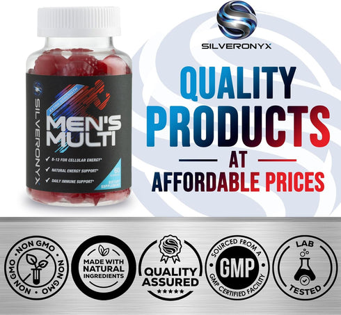 Gummies Immune 13 60 Multivitamin for Men - Complete Daily Mens Multivitamin with Vitamin D, B Vitamins, Zinc & More
