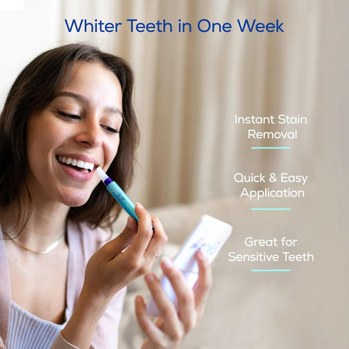 GLO Science Teeth Whitening Pen — Easy to Use, Safe & Effective, Dentist Invented for Sensitive Teeth