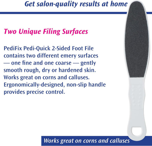 PediFix Pedi-quick 2-Sided Foot File, 1 Count