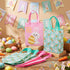 Wovnet 30 10 8 4in Pcs Easter Gift Bags Pastel Colors Easter Bunny Goodie Treat Tote Bags with Handle Reusable Non