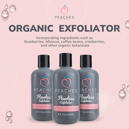 Vegan Face Exfoliator Scrub with Blueberry, Coffee Bean, Vitamin C - Exfoliating Face Wash (8 oz)