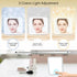 Relavel Travel Makeup Bag with LED Mirror, Cosmetic Train Case, Portable Makeup Artist Organizer with Adjustable