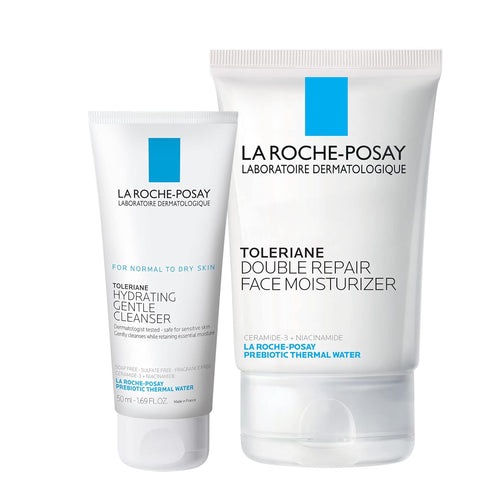 La Roche-Posay Toleriane Double Repair Face Moisturizer, Daily Cream with Ceramide & Niacinamide, Oil-Free,