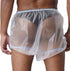 Vxuxlje Adult Transparent Washable Underwear Elastic Waistband Pull On Diaper Cover Underpants