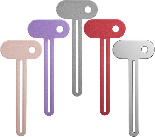 Sibba 5 PCS Toothpaste Squeezer Dispenser Metal Tube Squeezer Key, Stainless Steel Toothpaste