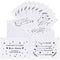 Sotiff 60 Pcs Inspirational Makeup Bags for Women, EVA Cosmetic Toiletry Bags for Friends, Mom, Coworker (8 x 6 Inch)